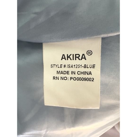 Akira Chicago Winter Blues Artistic Print Brocade Puffer Jacket | Tagged Sz: S - Picture 14 of 15